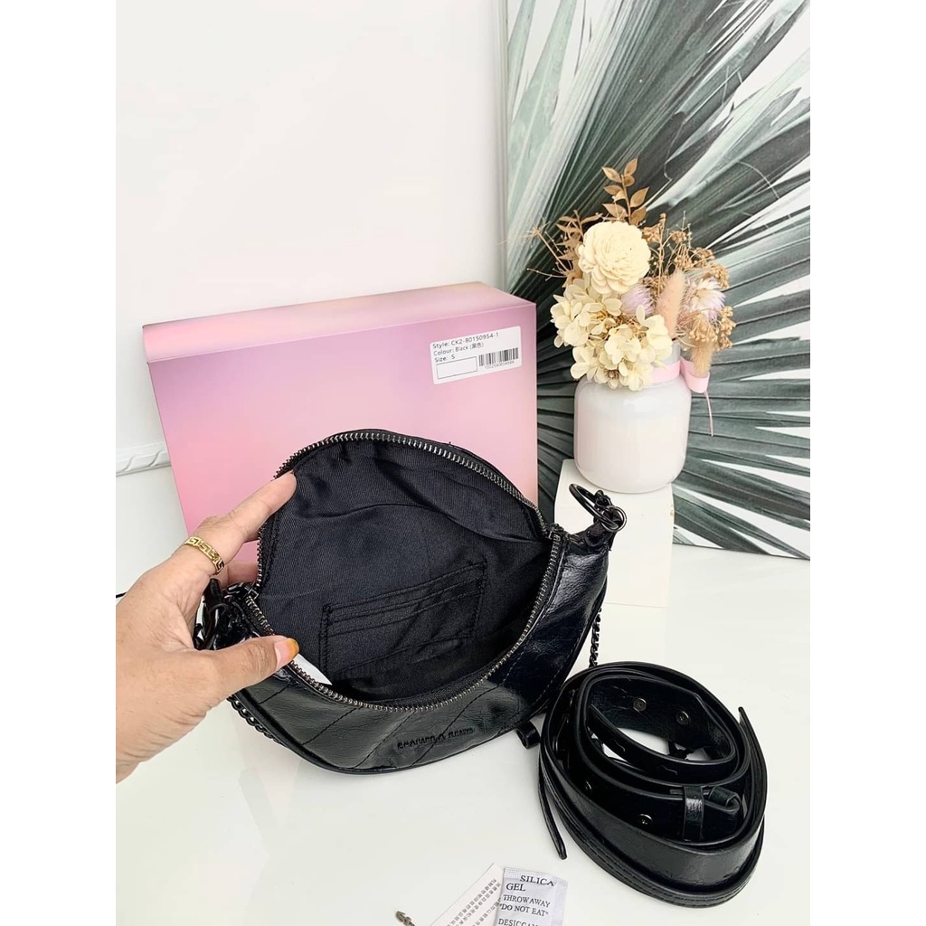 TAS WANITA IMPORT CK969 HALF MOON SHOULDER BAG PREMIUM