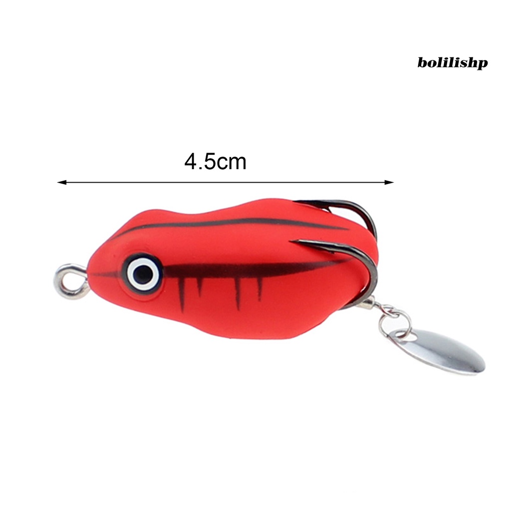 Bo-4.5cm/8.5g Umpan Lembut Tajam Kait Simulasi Tahan Gigit Angling PVC Memancing Karet Katak Umpan Lembut Angling Perlengkapan