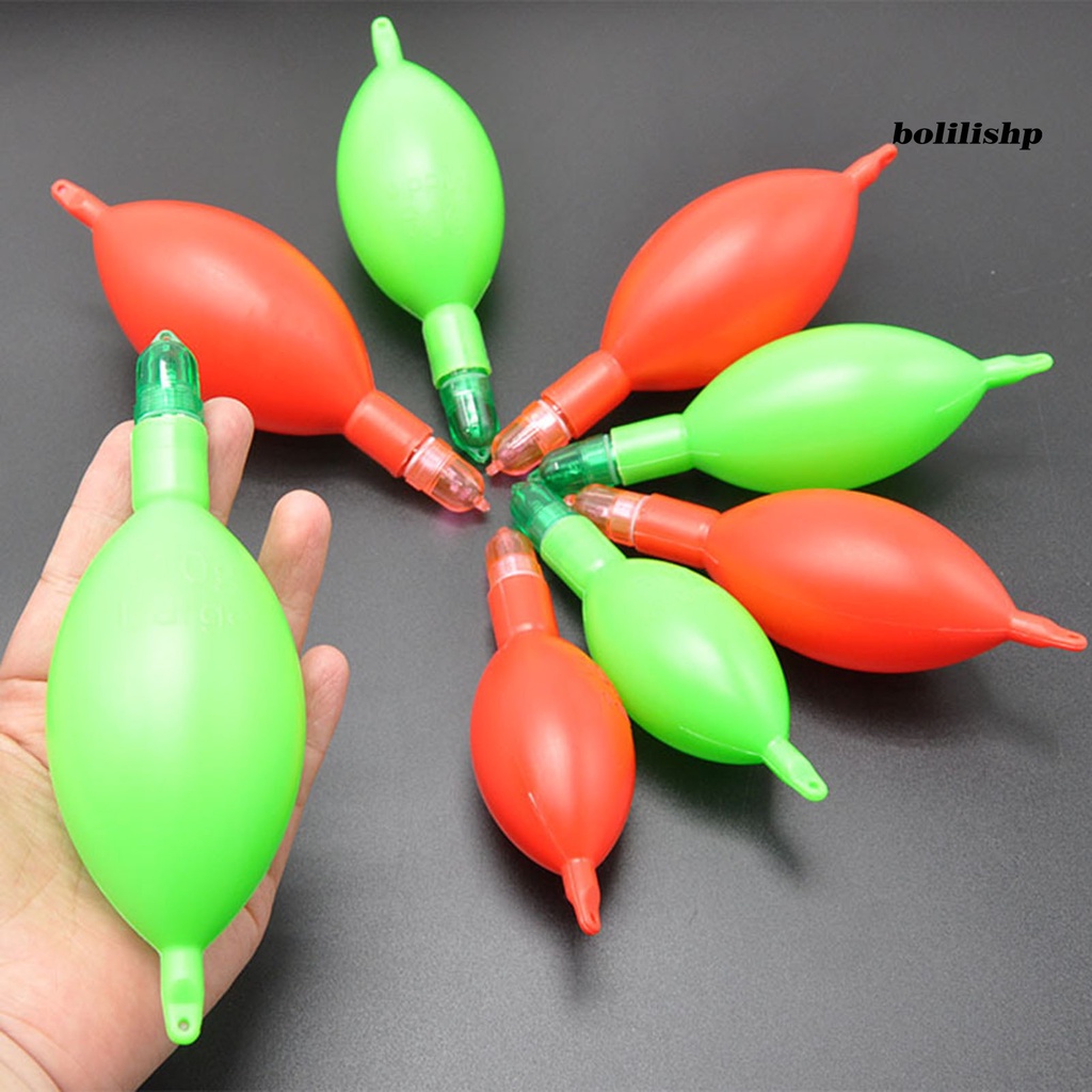 Bo-pengapung Ikan Kucing Tahan Jatuh Bercahaya Daya Apung Kuat Tahan Tekanan Bentuk Telur Bebek Laut Memancing Mengapung Perut LED Memancing Luar Ruangan