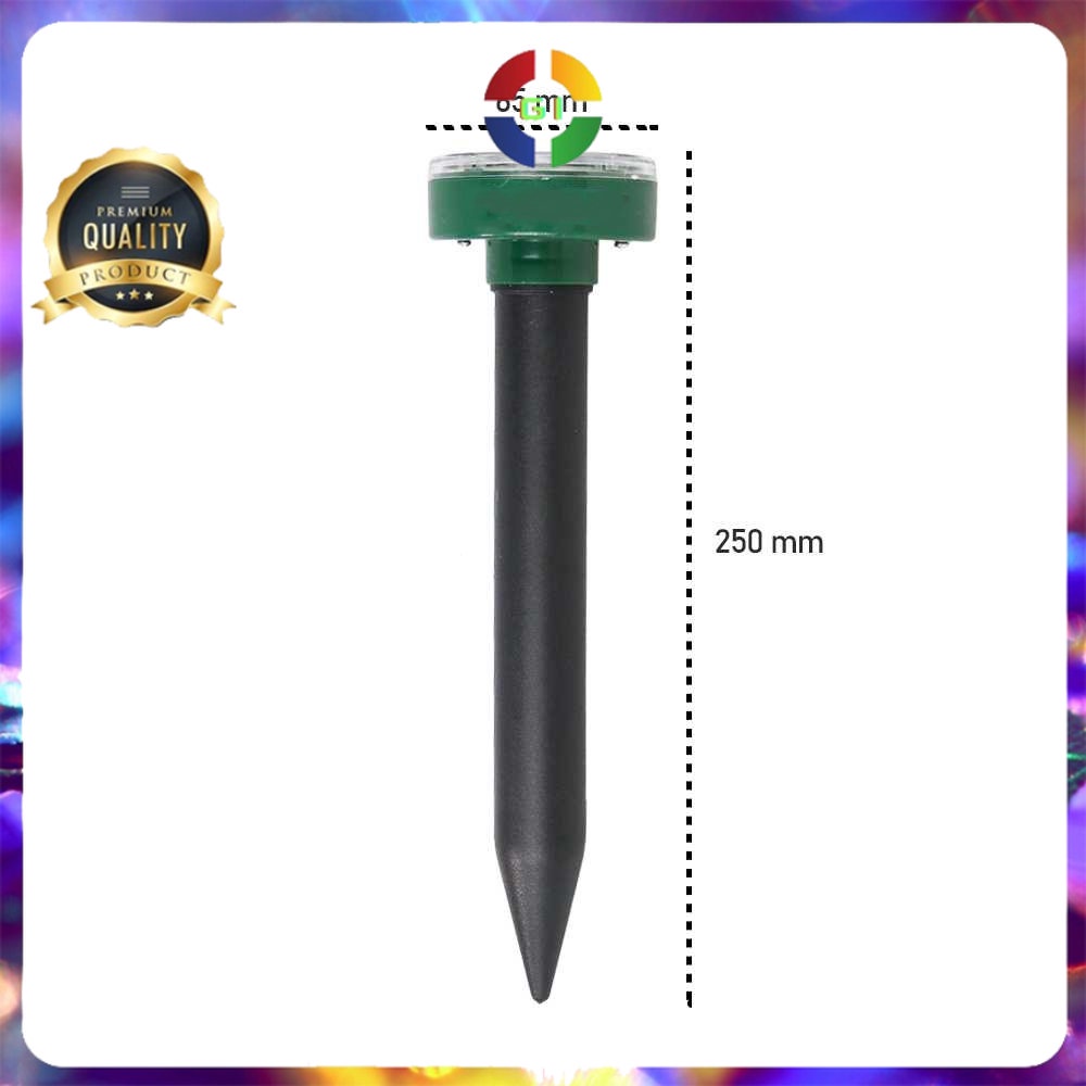 Pengusir Tikus Ultrasonic Solar Power untuk Kebun Taman Green
