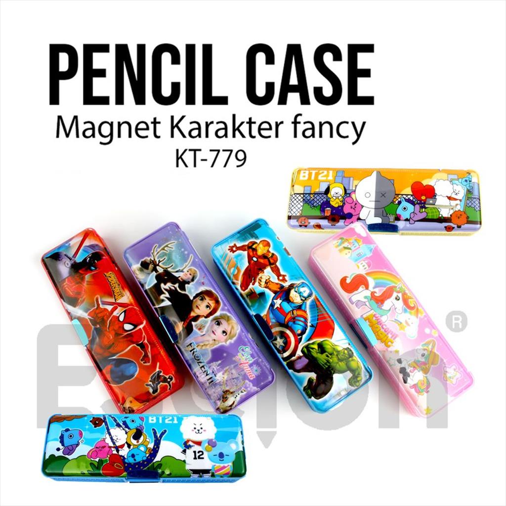 

Kotak Pensil Magnet Karakter KT- 779 / Kotak Pensil Magnet Fancy