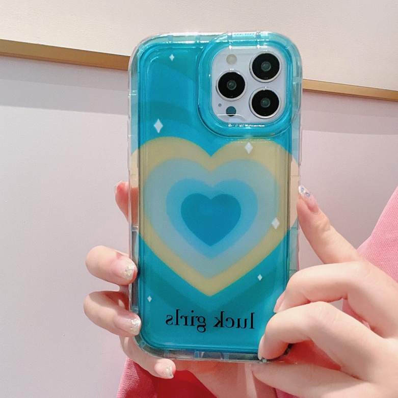 Casing Cinta Hati Gradasi Untuk Samsung A14 A13 A11 A12 A10 A10S A31 EU A51 A52 A52S A50 A50S A30S A32 A33 A03 A22 A23 A71 A73 A02 A03 S22 S23 Plus Ultra FE Airbag Shockproof Cover