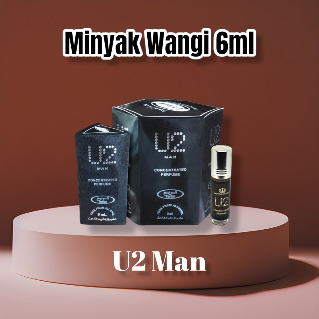 Minyak Wangi U2 MAN - Parfum U2 MAN - Roll On 6ml