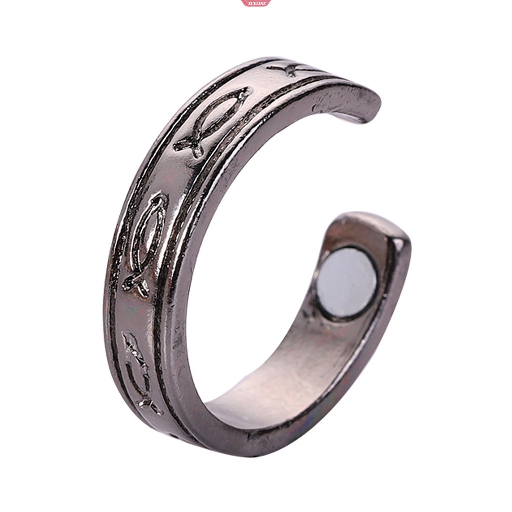 Indah Tidak Luntur Cincin Tembaga Pria Dan Wanita Fashion Klasik Kubus Tembaga Magnetik Adjustable Terbuka Cincin Perhiasan [ZXL]