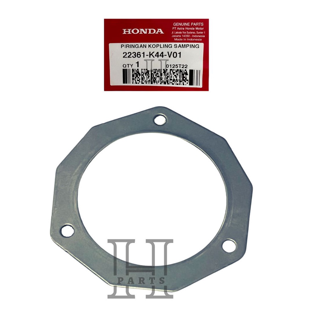 PIRINGAN PLAT KAMPAS GANDA KOPLING SAMPING PLATE CLUCTH SIDE BEAT FI POP ESP K81 VARIO 110 SCOOPY ESP BEAT ECO 22361K44V01 ORI HONDA AHM HGP