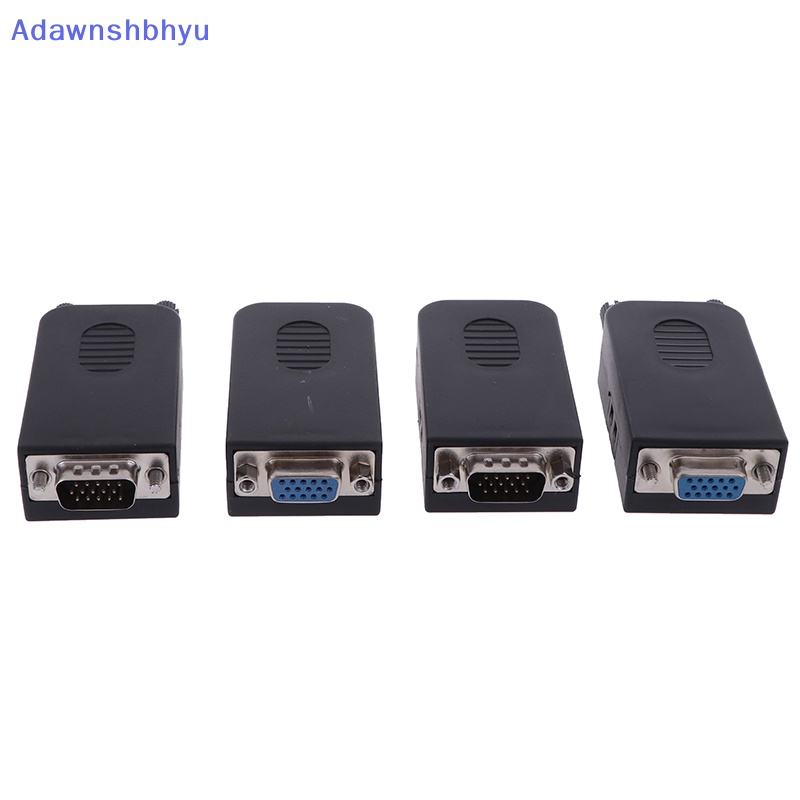 Adhyu D-SUB DB15 VGA Male 3baris 15pin Plug Breakout Terminal Konektor ID