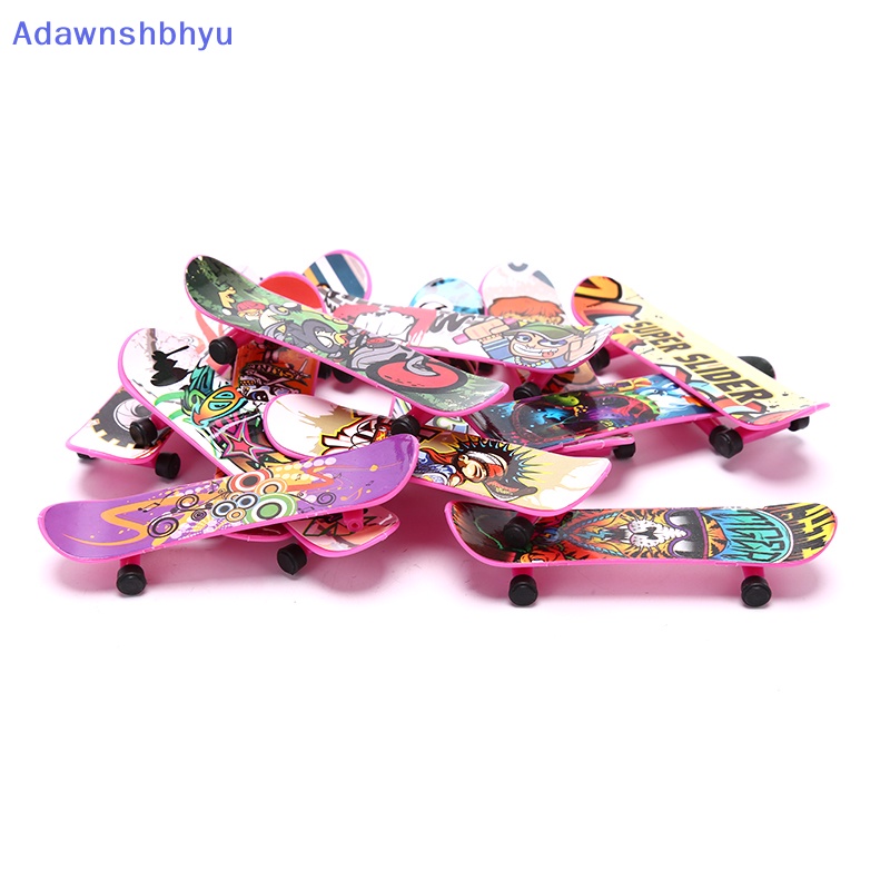 Adhyu 1X Mini Finger Board Skateboard Novelty Anak Cowok Cewek Mainan Hadiah Pesta ID