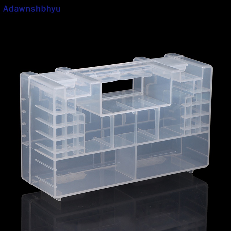 Adhyu Kotak Plastik Storage Case Holder Organizer Untuk AA AAA C D 9V ID