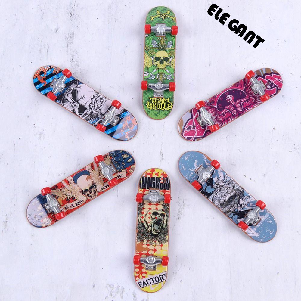 [Elegan] Finger Skate Board Hadiah Natal Mainan Inovatif Mainan Novel Mainan Mini Skateboard Simulasi Jari Skuter Skate Truk Mainan Edukasi Jari Mainan Fingerboard Mainan