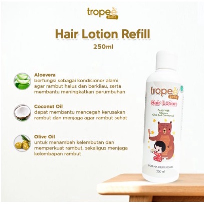 Tropee Bebe - Lotion Rambut (Hair Lotion) Refill 250 ml