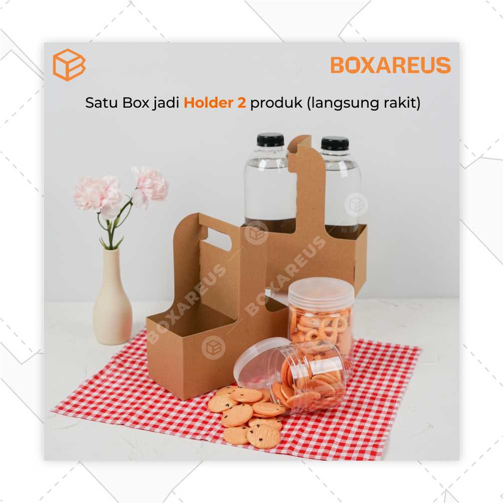 Cup Holder Kopi Box Takeaway Botol Almond Kale Packaging Jar Toples | FP Coffee