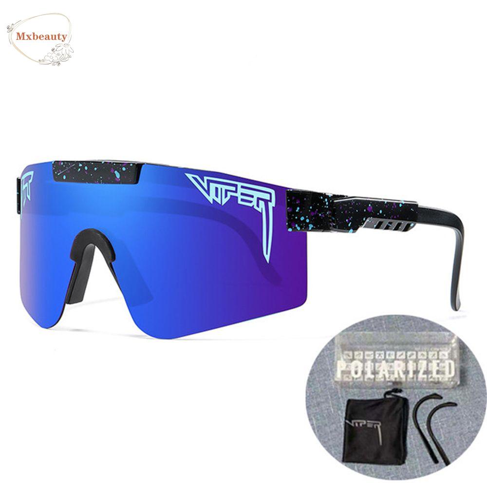 Mxbeauty Kacamata Bersepeda Peralatan Bersepeda MTB Tampilan Lebar Pria Wanita Polarized Kacamata Memancing Sport Glasses