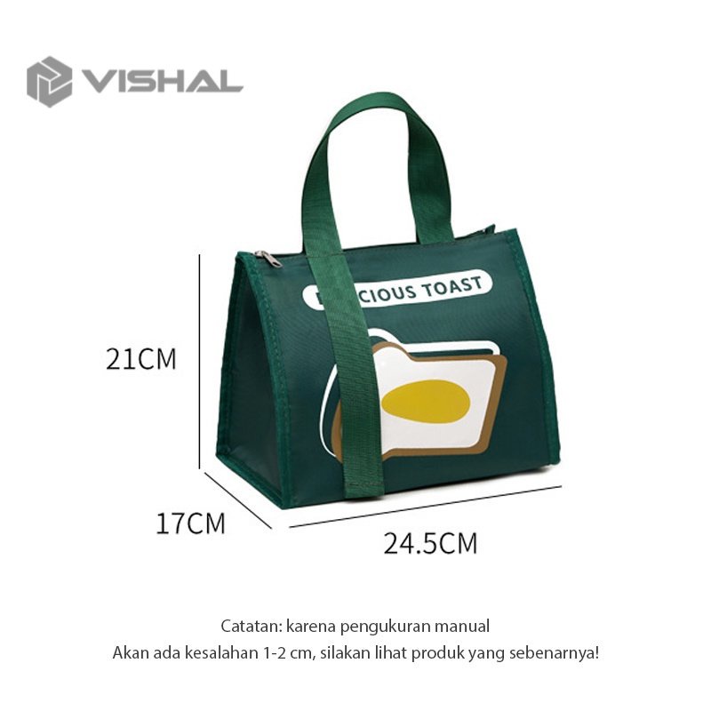 VISHAL Lunch bag / tas bekal / coolerbag / Tas bekal jinjing / tas bekal portable