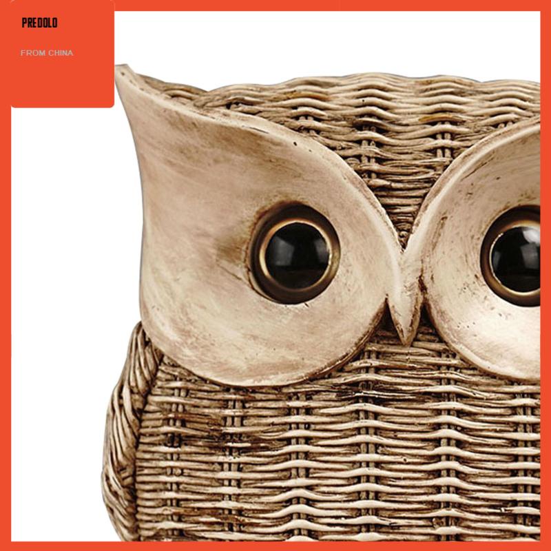 [Predolo] Patung Burung Hantu Dekorasi Rumah Ornamen Burung Hantu Kreatif Untuk Kamar Tidur Cafe Hadiah Ulang Tahun
