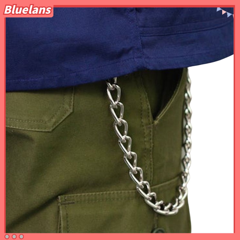 [BLS] Celana Rantai Hip-hop Punk Kepribadian Goth Tebal Hadiah Panjang Minimalis Pria Jeans Pinggang Dompet Rantai Fashion Perhiasan