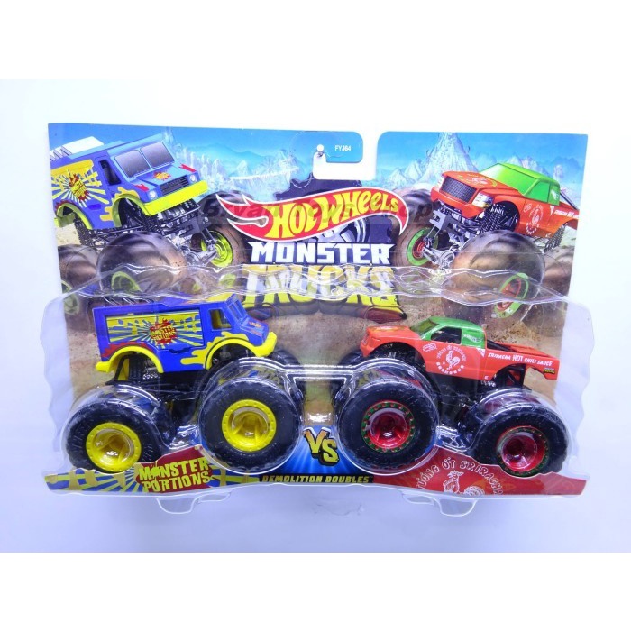 Hot Wheels Monster Trucks Versus Series BEBAS PILIS isi 2 mobil