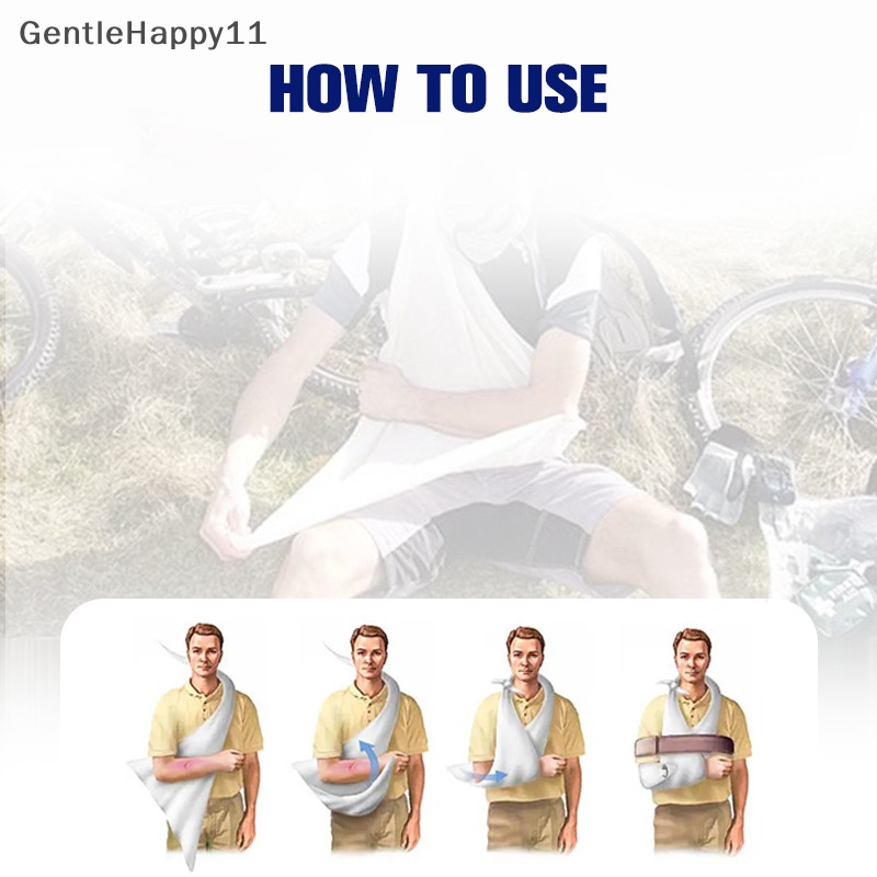 Gentlehappy 1pcs Segitiga First Aid bandage Frakture Fixation First Aid id