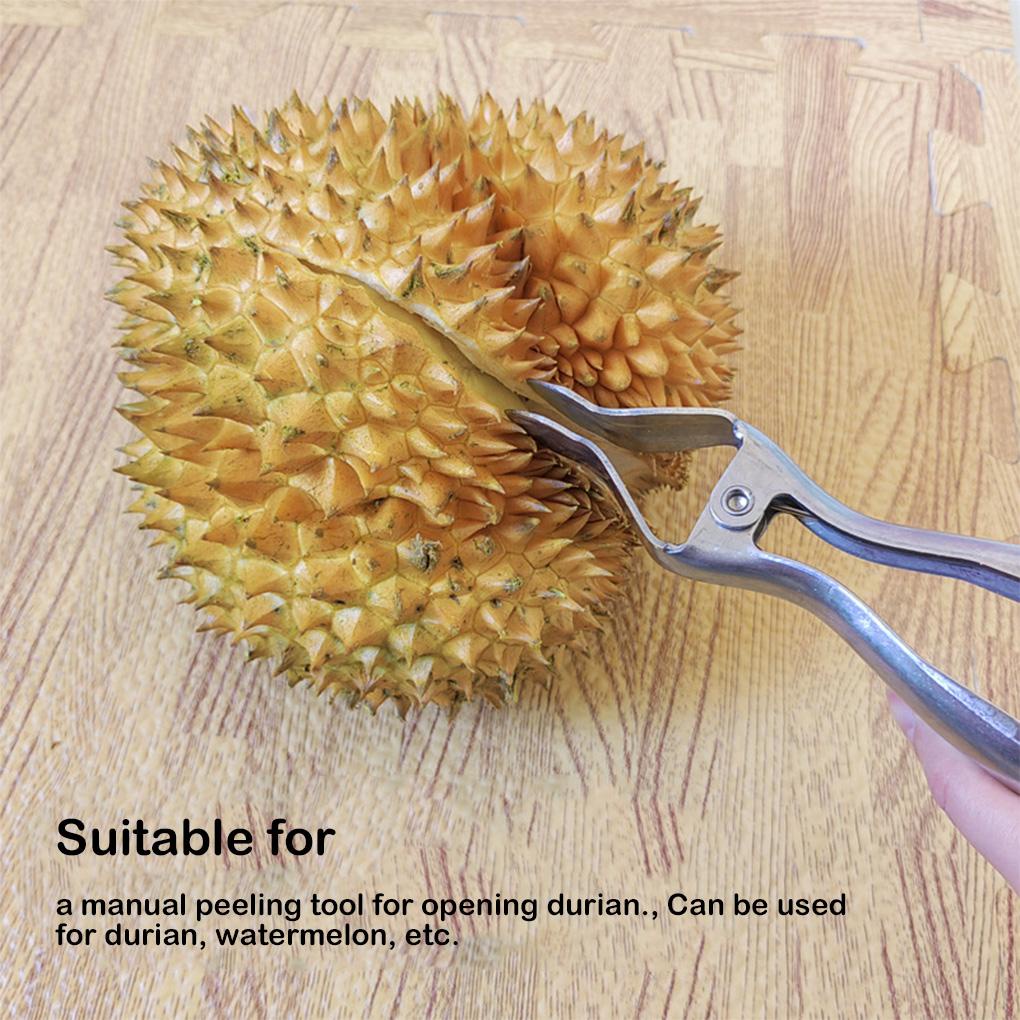 Tang Pengupas Kulit Buah Durian Tahan Lama Anti Karat Untuk Toko Klip Pembuka Durian Stainless Steel Tang Anti Karat Awet Alat Pemecah Kulit Durian Untuk Perlengkapan Alat Masak Rumah Tangga Utensils Klip Pembuka Cangkang Durian Buah Alat Pemecah Kulit Du