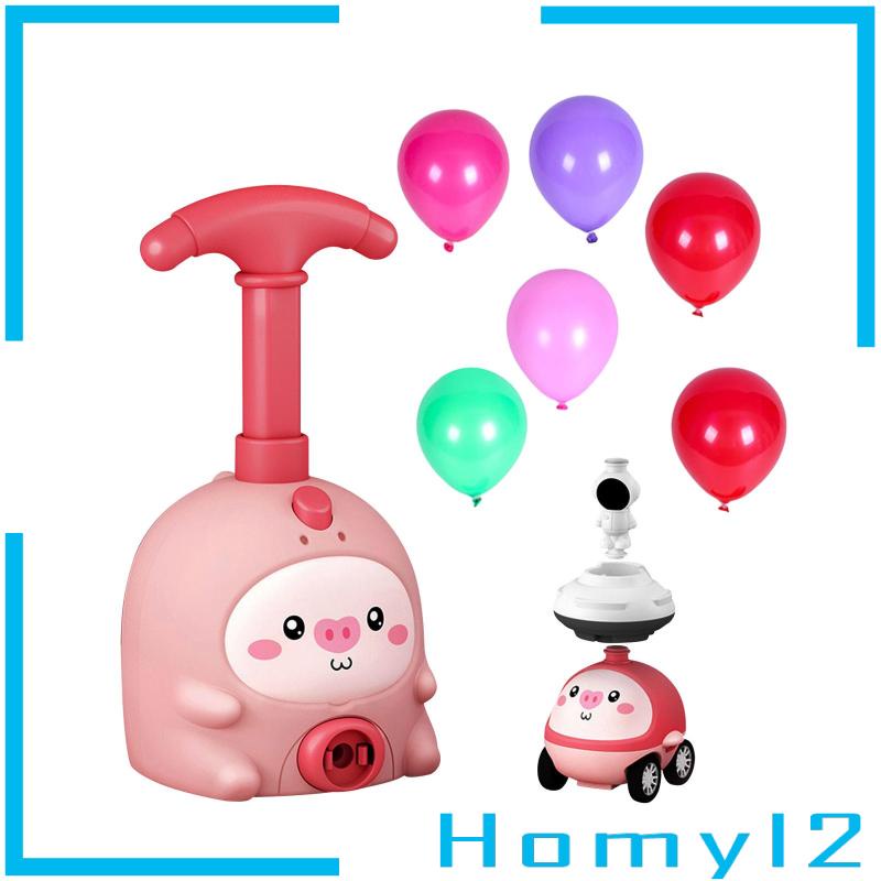 [HOMYL2] Balloon Launcher Powered Car Dengan 6balon Mainan Peluncur Balon Anak