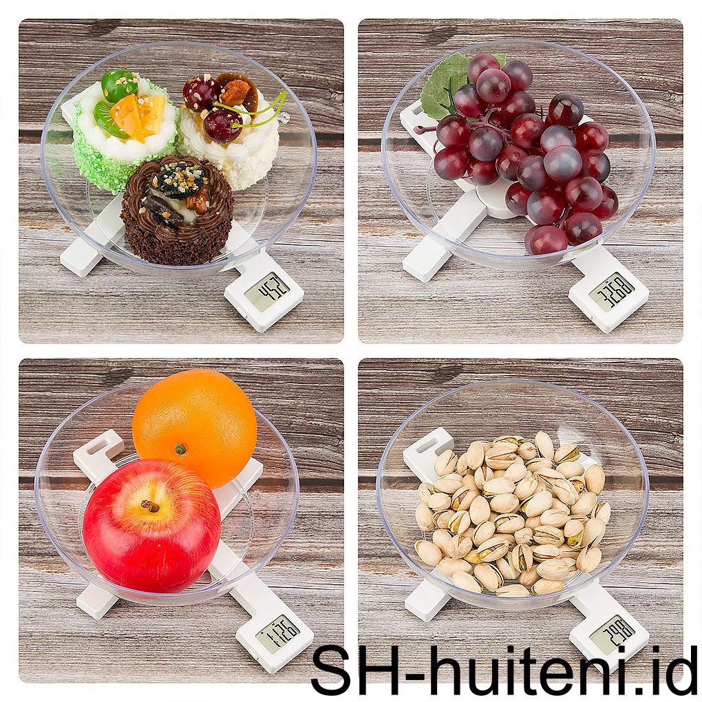 New Timbangan Dapur Lipat Alat Berat Pengukur Makanan Digital Akurat Dengan Display LCD Portable Kitchen Gadget