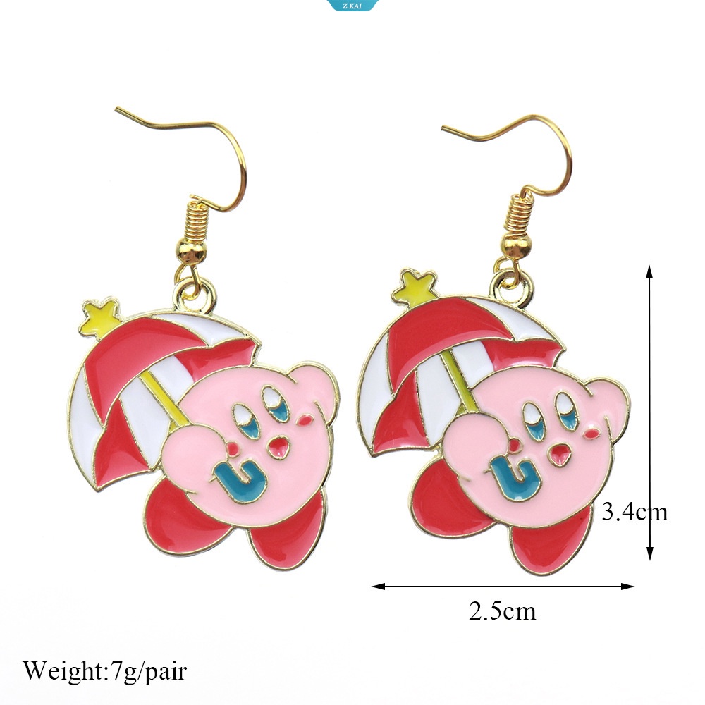 Kawaii Sanrios Bintang Kapi Kartun Anime Anting Lucu Kreatif Paduan Anting Logam Liontin Perhiasan Hadiah [ZK]