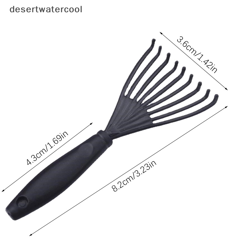 Deid 3Pcs /set Pembersih Plastik Gagang Dapat Dilepas Pembersih Alat Sikat Rambut Sisir Mini Martijn