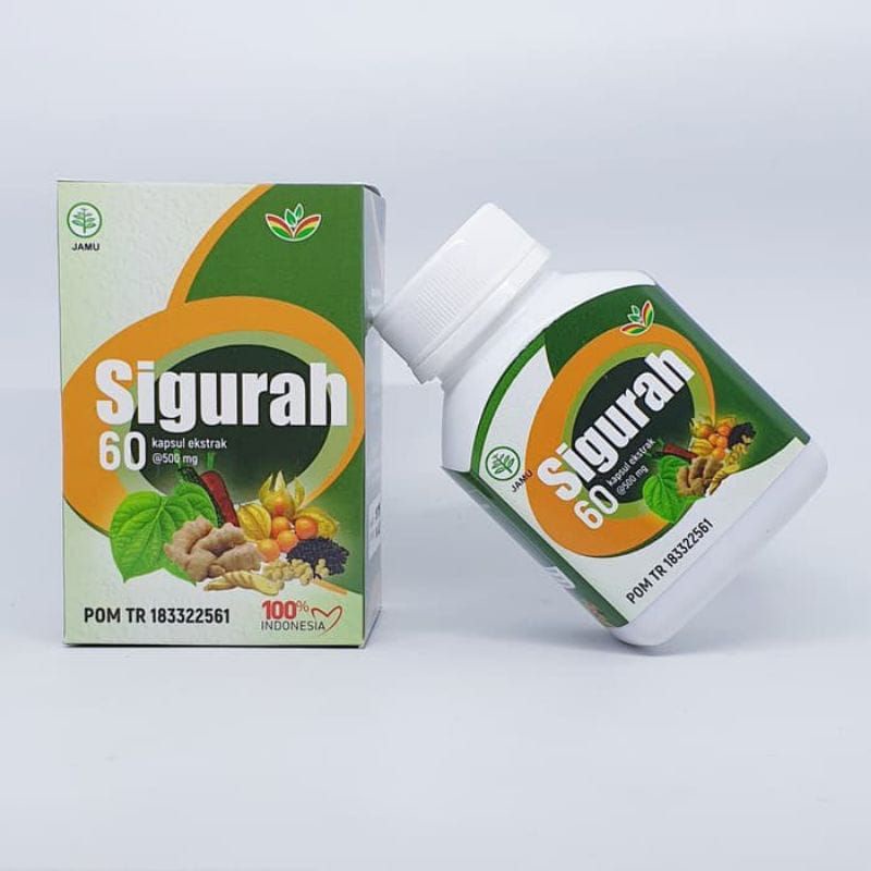 Kapsul SIGURAH Original Ekstra Herbal Pernapasan Gurah Batuk Berdahak Sesak Nafas ORIGINAL ASLI BPOM original