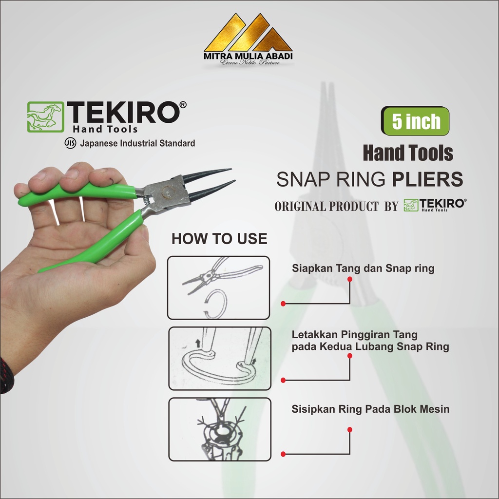 TEKIRO TANG SNAP RING IS  5&quot; I TANG SNAPRING TEKIRO IS 5&quot;