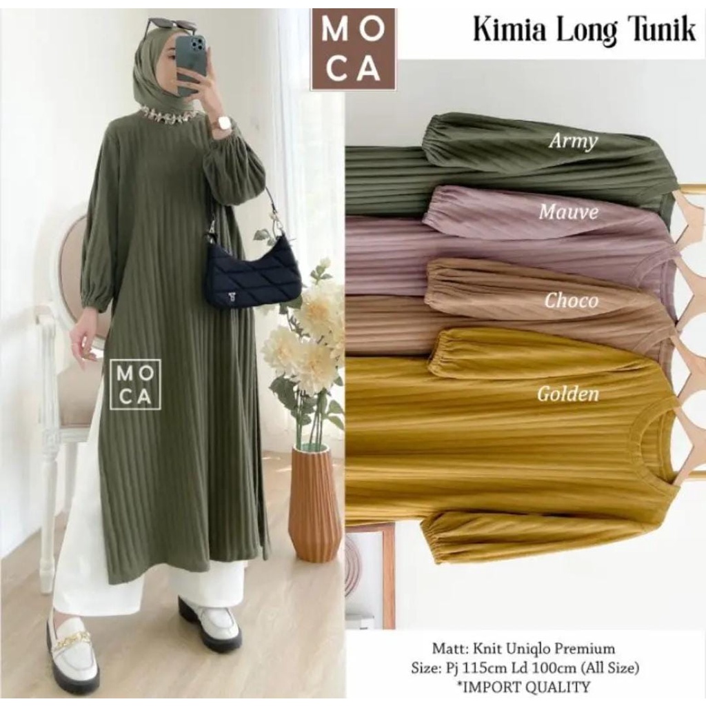 KIMIA LONG TUNIK HORNET PREMIUM LD 120 / KNIT PREMIUM