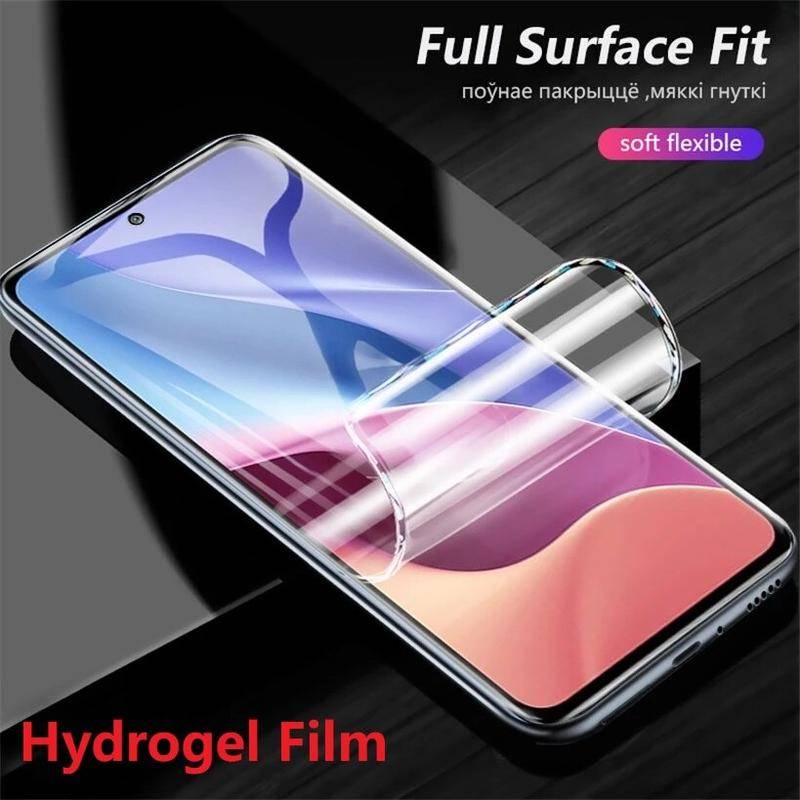 3pcs Film Hydrogel Bening Pelindung Layar Anti blue light Untuk Tecno Camon 2018 15 12 Pro Premier 15 12 Air i4 18i 17 Pop 5X Soft HD Film Untuk Tecno Phantom X2 Pro Bukan Kaca