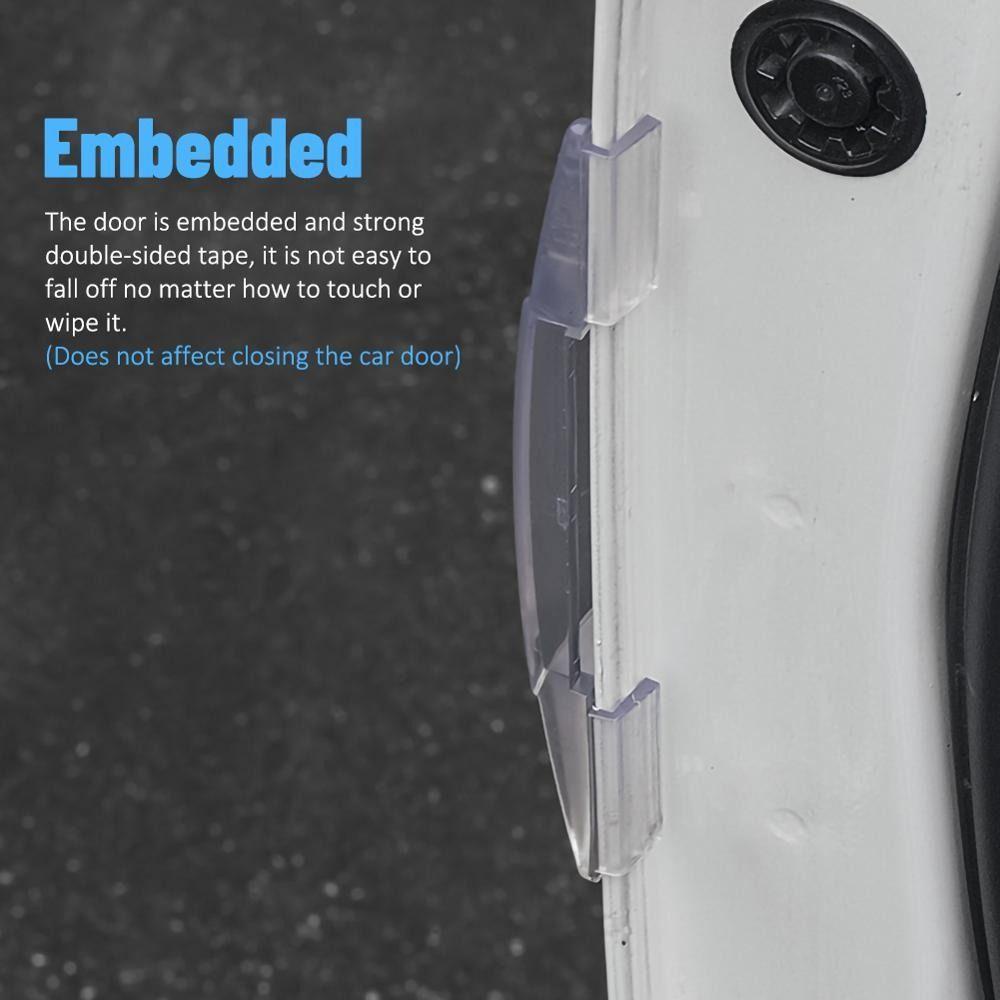 TOP Pelindung Pintu Mobil Invisible High Quality Interior Mobil Elastis Tinggi Lembut Karet Mobil Bumper Stiker