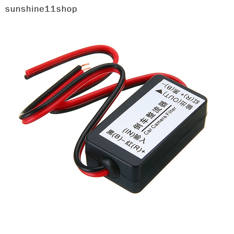 Sho 12V DC Power Relay Kapasitor Filter Rectifier Untuk Kamera Cadangan Spion Mobil Otomatis Hilangkan Konektor Interferensi N