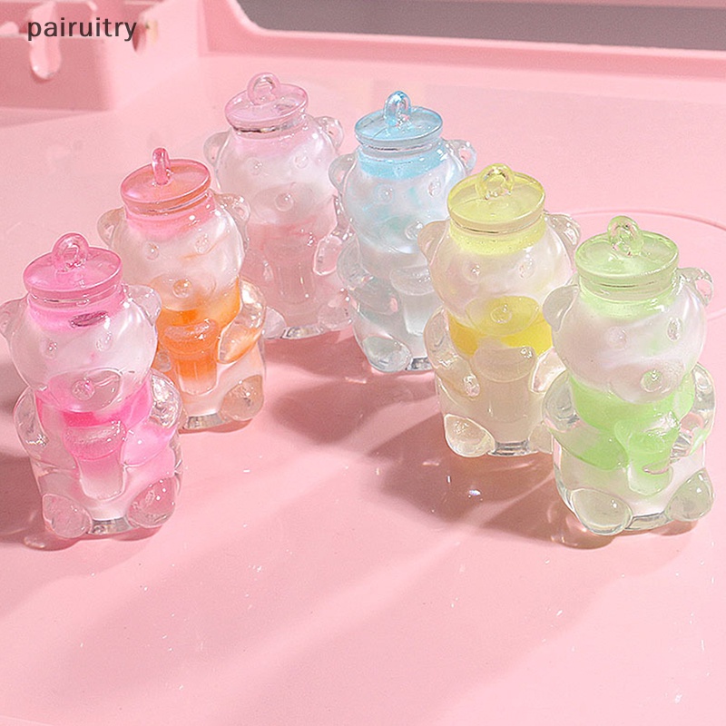 Prt Botol Beruang Resin Mini Luminous Glow In The Dark Miniatur Ornamen PRT