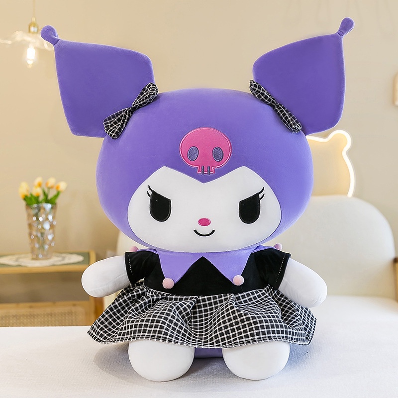 Mainan Plush Kartun Lucu Baru Kuromi Doll Melody Plush Toy Untuk Pacar