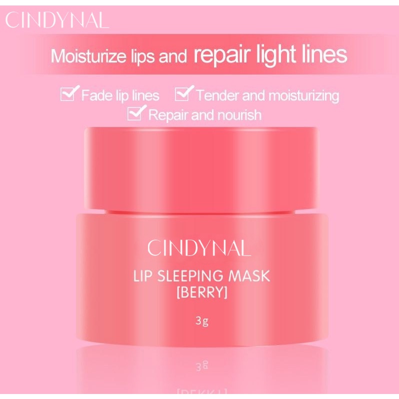 (UMU SUPPLIER) Cindynal x Laneige Moisturizing Lip Sleeping Mask - Masker Bibir Collagen Vitamin C