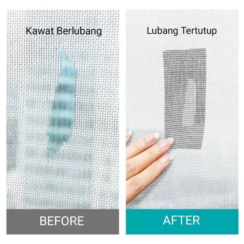 [HS] Lem Lakban Kawat Nyamuk Lakban 2 Meter / Lakban Jaring Anti Nyamuk Repair / Lakban Isolasi Penambal Kawat Nyamuk Berlubang / Sticker Stiker Kawat Nyamuk 2 M / Mosquito Screen Net Tape Repair Roll