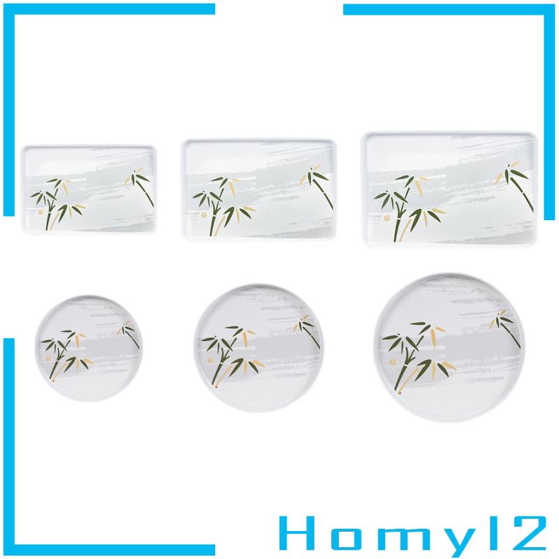 [HOMYL2] Platter Dining Tableware Breakfast Serving Tray Tempat Makan Cookies Snack Makanan