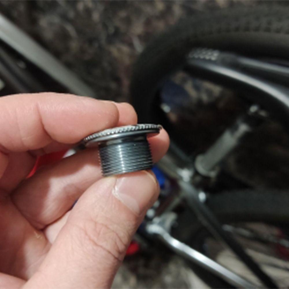 AUGUSTINA Sepeda Engkol Lengan Memperbaiki Baut MTB Aluminium Alloy Penutup Debu Bawah Bracket Engkol Lengan Memperbaiki Baut Crankset Mur Sepeda Engkol Chainring Baut Sepeda Engkol Penutup Sekrup