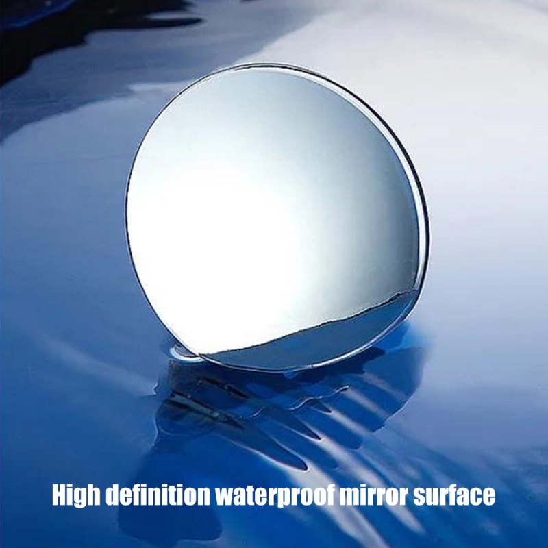 1pasang Portable Suction Cup Mounted Car Blind Spot Mirror/360Derajat Adjustable Otomotif Bolak Balik Tambahan Spion/ Kendaraan Mini Round Rear View Mirror