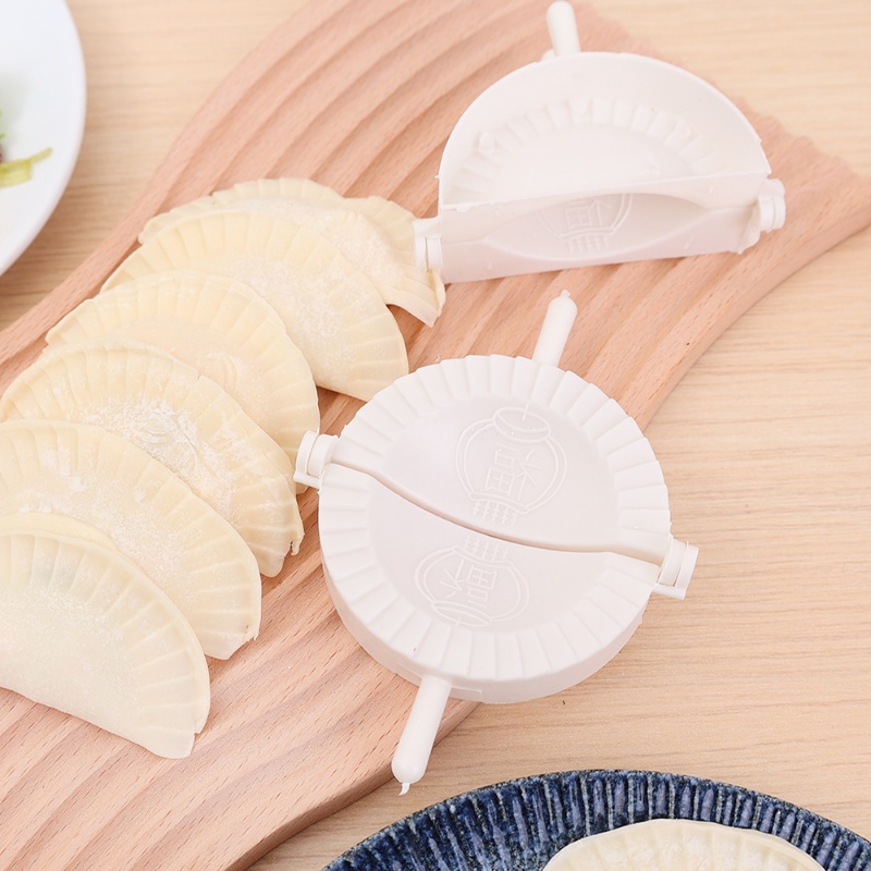 [Harga Grosir] [Fitur] Cetakan Dumpling Maker Plastik Adonan Tangan Press Dumpling Clip Chinese Food Jiaozi Alat Pembuat Dapur Gadget Yang Berguna