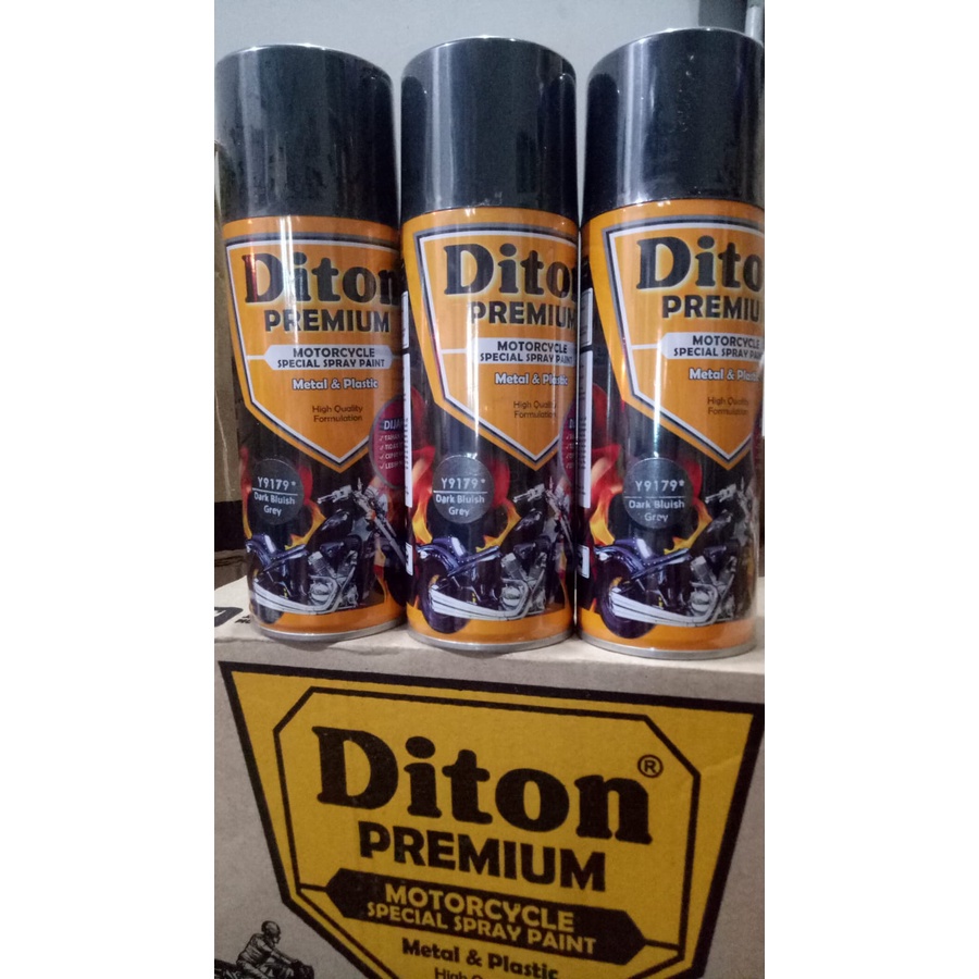 cat semprot Pilok pilox diton premium 9179 dark bluish grey 400cc dark bluish grey y9179 400cc