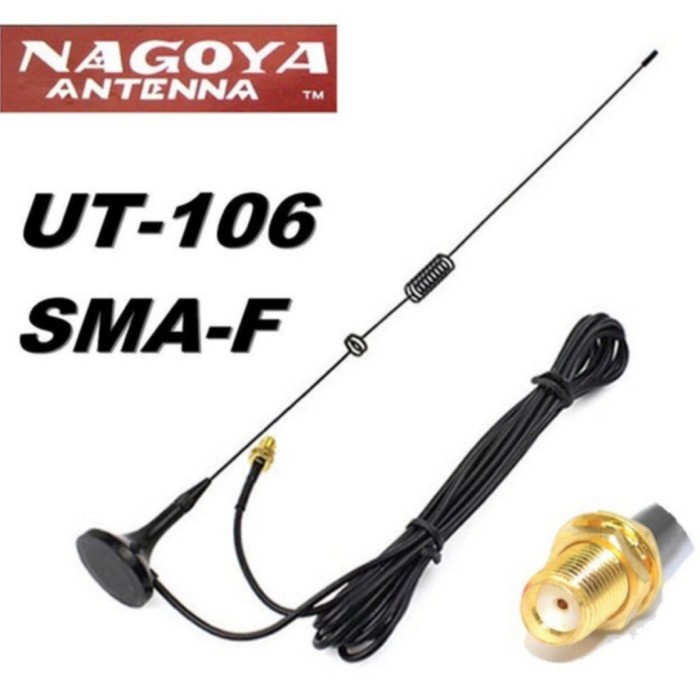Nagoya UT-106 Antena Mobil HT Cina Dualband SMA Female Baofeng UT106