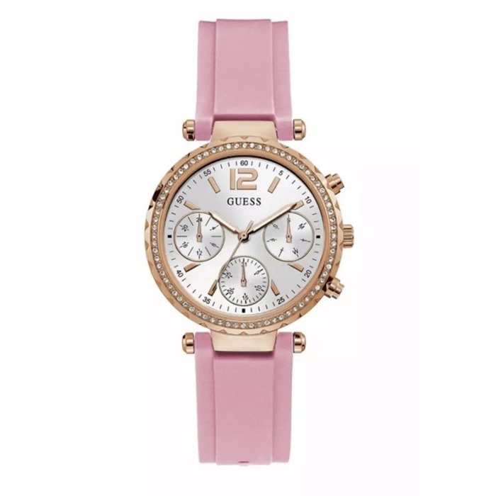 Original 100% Guess Watches GW0113L4 Original SOLSTICE Jam Tangan Wanita Pink Garansi Resmi 1 Tahun