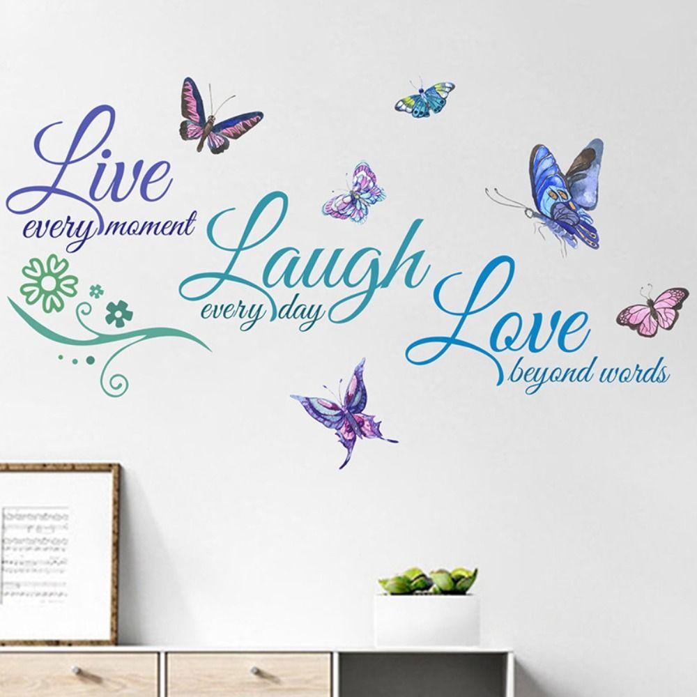 Populer Wall Decal Self-adhesive Kamar Tidur Quotes Dekorasi Rumah