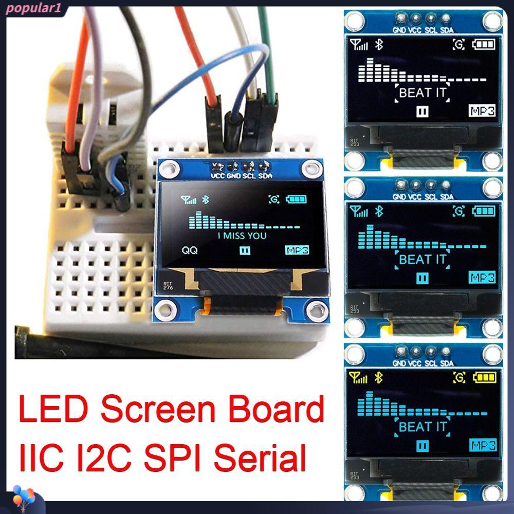 Modul Display OLED Populer Putih/Biru/Kuningbiru12864 128X64 4Pin IIC I2C SPI Serial