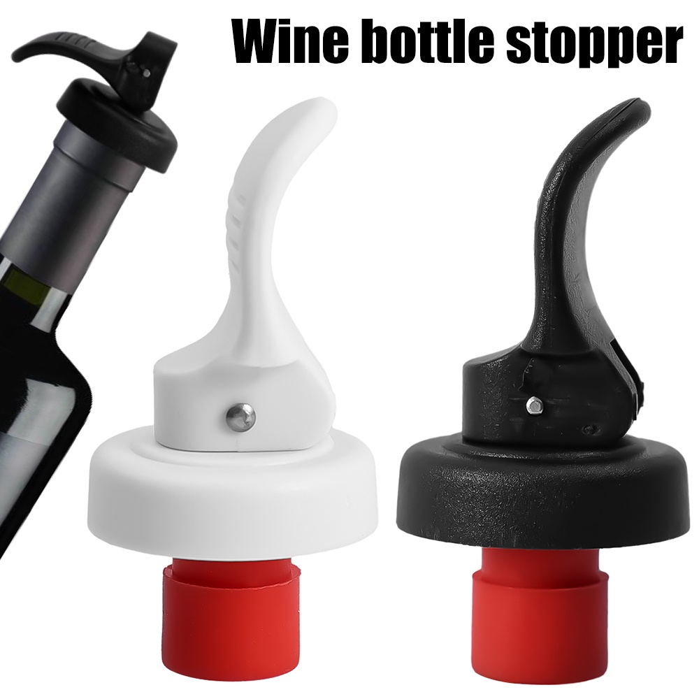 Vacuum Fresh-keeping Wine Bottle Plug/PP Rubber Hand Press Sealing Wine Stopper/Creative Wine Bottle Stopper Pumping Fresh-keeping Stopper/Champagne Beers Cap Beers Seal Lids