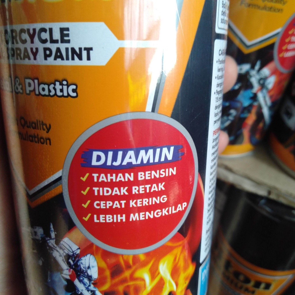 Pilok Pilox Ditom Premium gold 9123 400cc Gold Emas Velg RCB cat semprot diton premium