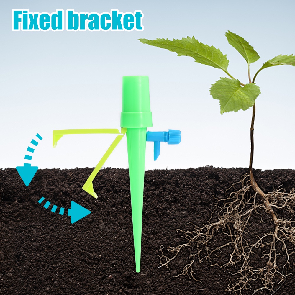2warna Dripper Air Otomatis Tanaman Tipe Plug-In Portabel/ Bunga Plastik Berkualitas Tinggi Self Watering Indoor Outdoor Alat Irigasi Taman