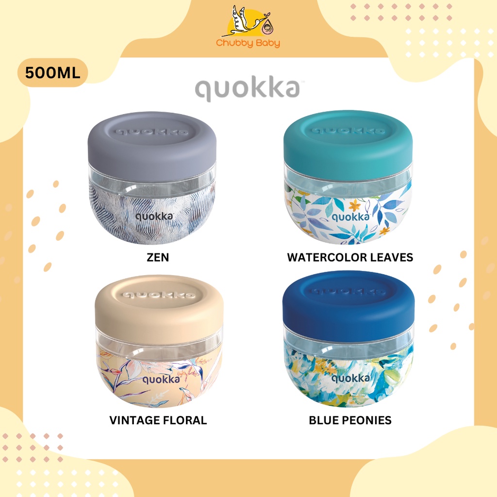 Quokka Ms Food Jar With Silicone Cover Bubble 500ml | mangkok anak
