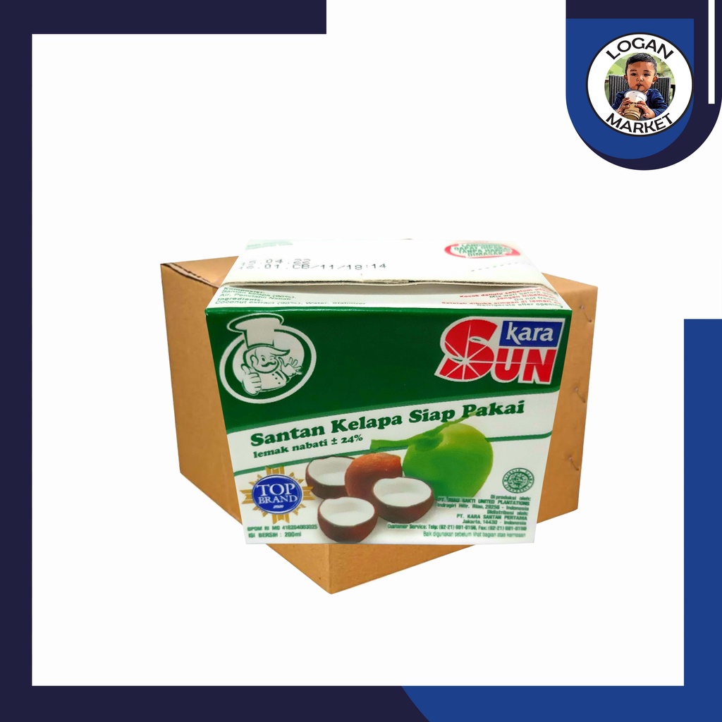 Sun Kara Dus SunKara Santan Santen 1 Karton Dus 200ml 200 ml